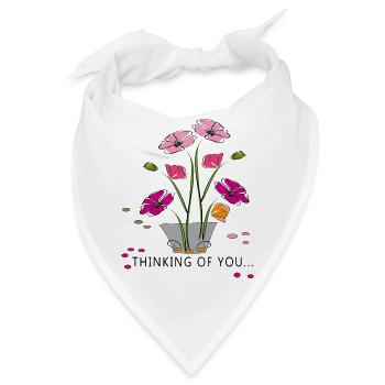 thinking of You Blumenstrauß - Bandana - Weiß - Vorne