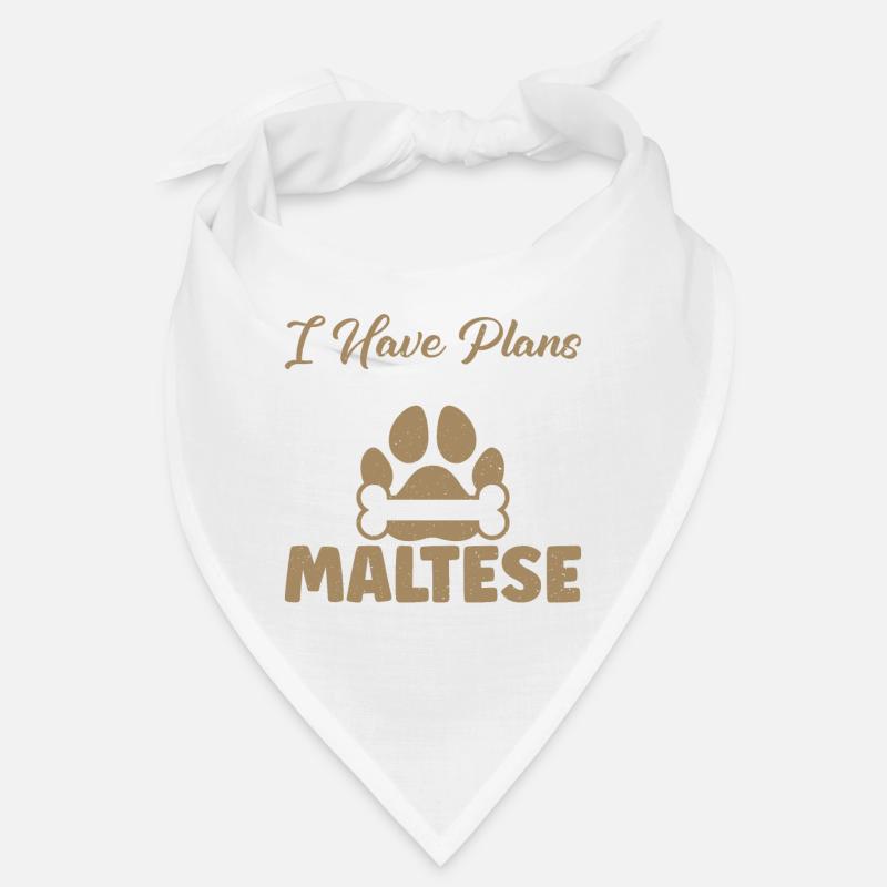Cadeaux de propriétaire maltais Bandana