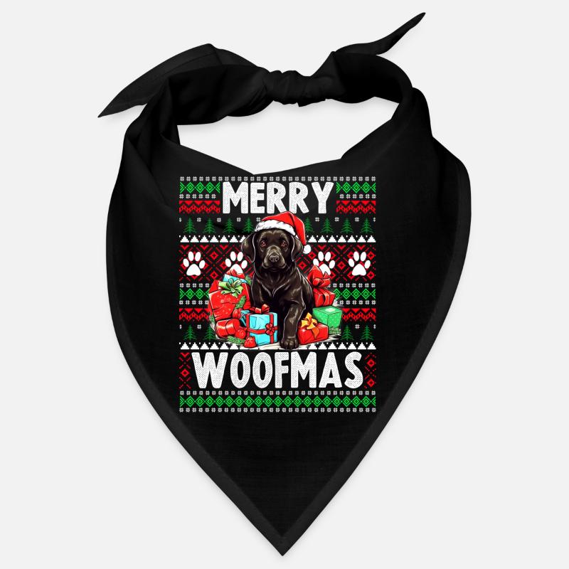 Pelzeltern Weihnachten - Schwarzer Labrador Lover Ugly C Bandana