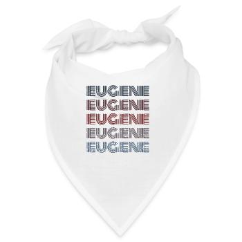Vintage USA Stadt - Retro Eugene - Bandana - Weiß - Vorne