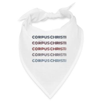 Vintage USA Stadt - Retro Corpus Christi - Bandana - Weiß - Vorne