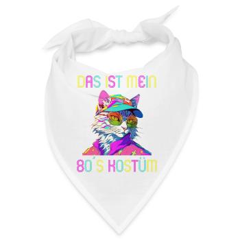 80er Motto Party Das ist mein 80er Kostüm - Bandana - Weiß - Vorne