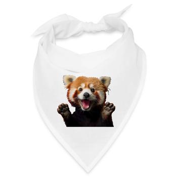 3 Jahre Kleiner Roter Panda Pandas 3. Geburtstag - Bandana - Weiß - Vorne
