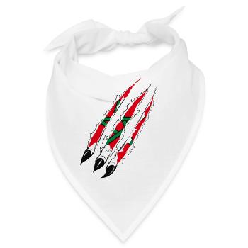 FLAGGE VON AMAZIGH MAROKKO SYMBOL BERBER MAROKKO - Bandana - Weiß - Vorne