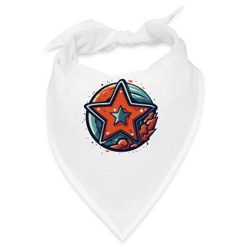 Ein mächtiger Stern - Bandana - Weiß - Vorne