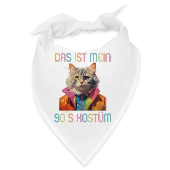 90er Motto Party Das ist mein 90er Kostüm - Bandana - Weiß - Vorne