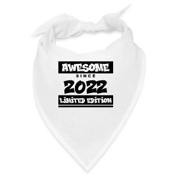 2022 - Jahrgang 2022 - Fantastisch seit 2022 - Bandana - Weiß - Vorne