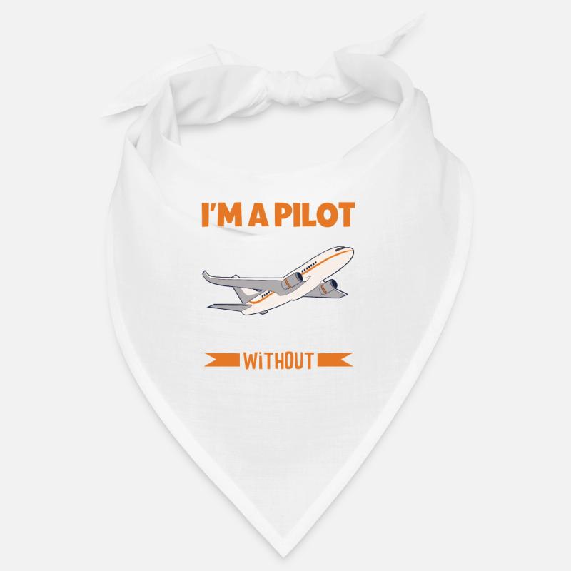 Pilot Aviation Airplane Airline Future Pilots - Bandana - white