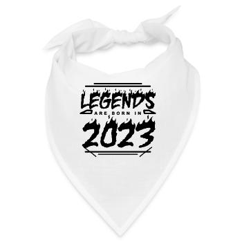 2023 - Jahrgang 2023 - Baujahr 2023 - Bandana - Weiß - Vorne