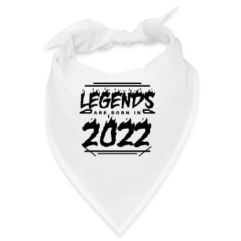 2022 - Jahrgang 2022 - Baujahr 2022 - Bandana - Weiß - Vorne