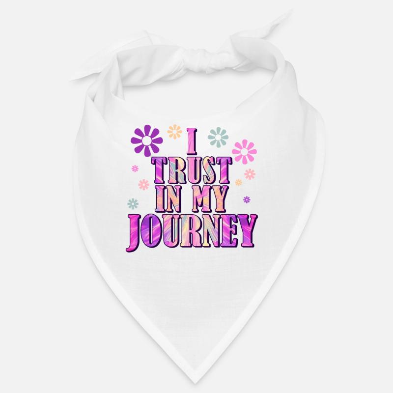 Inspirational Journey Affirmation Tie Dye Boho Gro Bandana