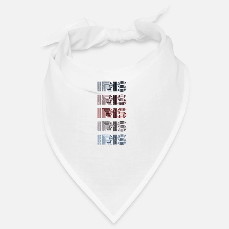 70s Retro Name Vintage Personalized Iris Bandana
