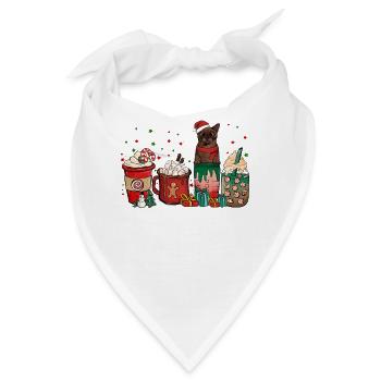 Burmesische Kaffeetassen Kaffeetassen Santa Cat - Bandana - Weiß - Vorne