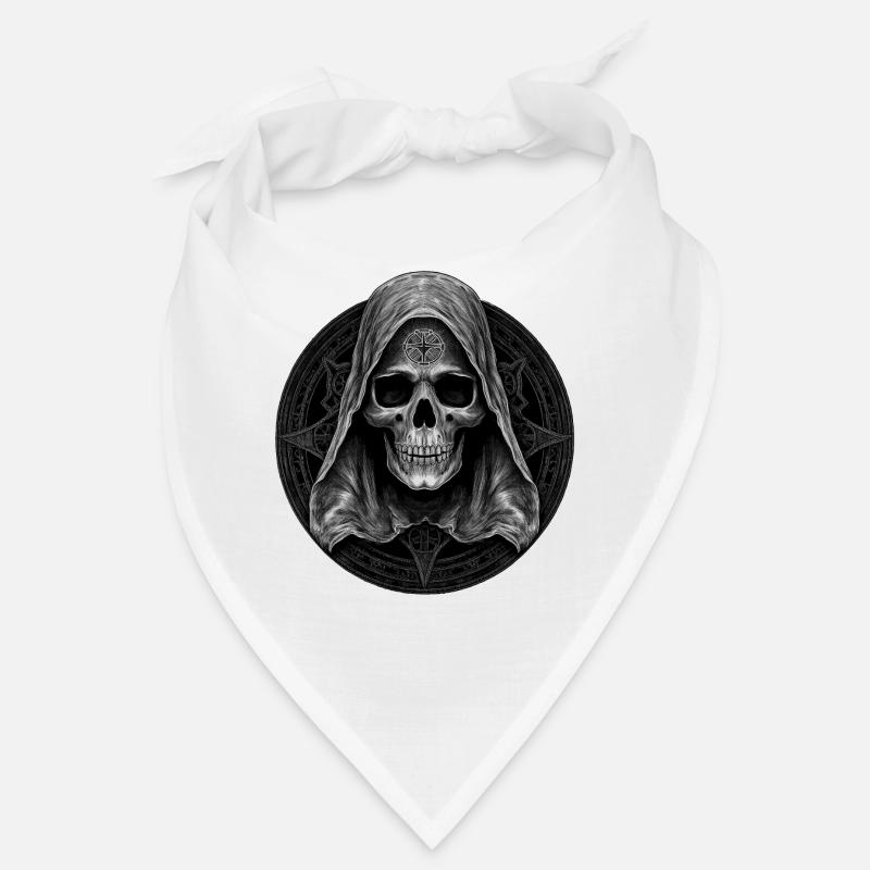 Unholy Satanic Grim Reaper Occult Skull Goth Bandana