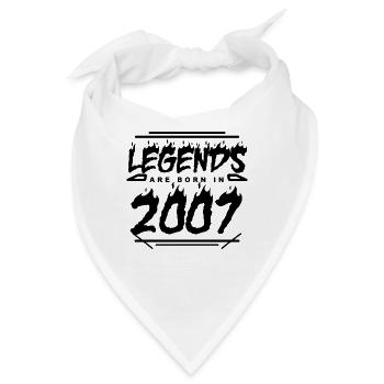 2007 - Jahrgang 2007 - Baujahr 2007 - Bandana - Weiß - Vorne