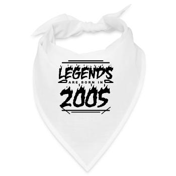 2005 - Jahrgang 2005 - Baujahr 2005 - Bandana - Weiß - Vorne