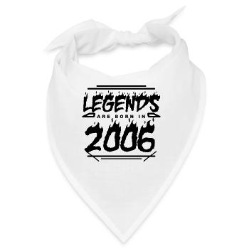 2006 - Jahrgang 2006 - Baujahr 2006 - Bandana - Weiß - Vorne