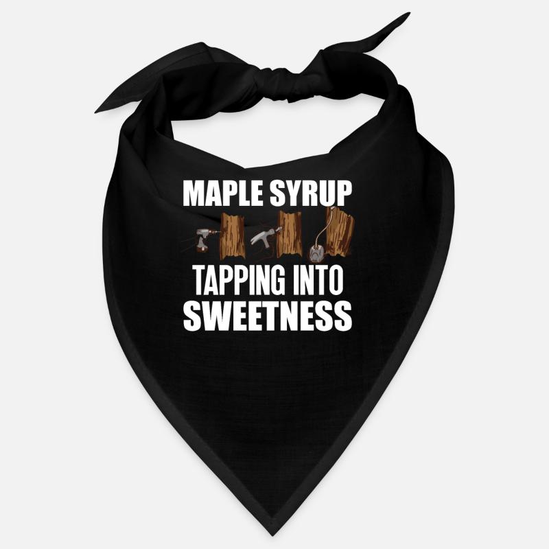Maple syrup Canada tradition and cones Bandana