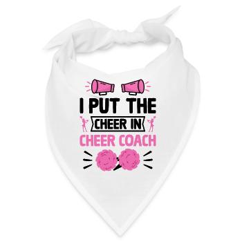 Cheerleading Coach Cheer Coach Cheerleader Cheer T - Bandana - Weiß - Vorne