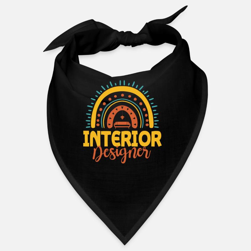 Interior Designer Boho Rainbow T-Shirt Bandana