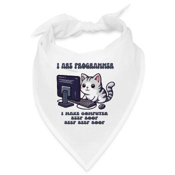 Ich bin Programmierer - Bandana - Weiß - Vorne