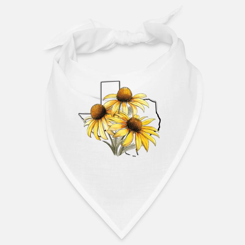 Texas flag with floral spring Texas Bandana