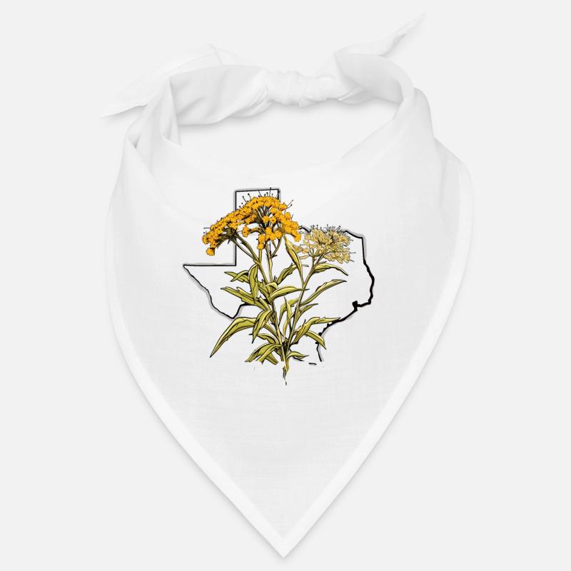Texas flag with floral spring Texas Bandana
