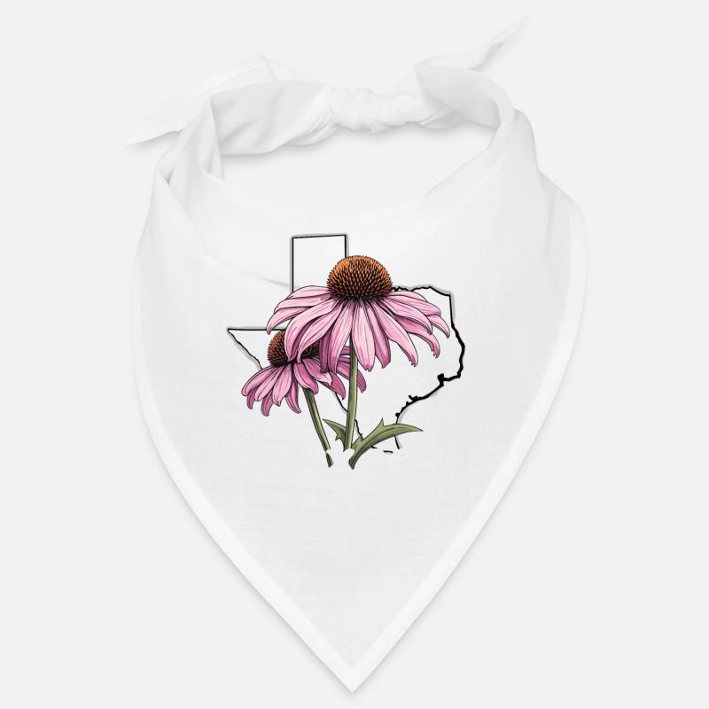 Texas flag with floral spring Texas Bandana