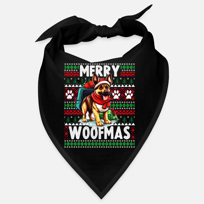 Dog Lover Christmas - Hässlicher Weihnachtspullover Germa Bandana