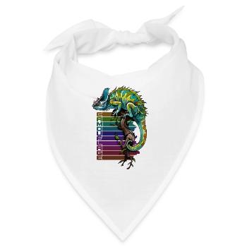 Meister des Camouflage-Chamäleons - Bandana - Weiß - Vorne