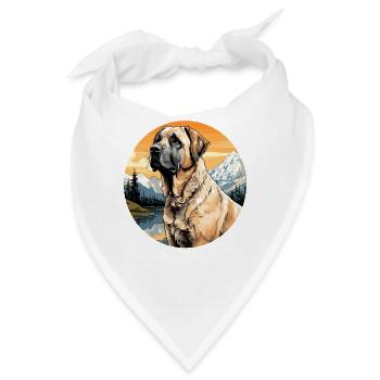 Hund Kangal - Bandana - Weiß - Vorne