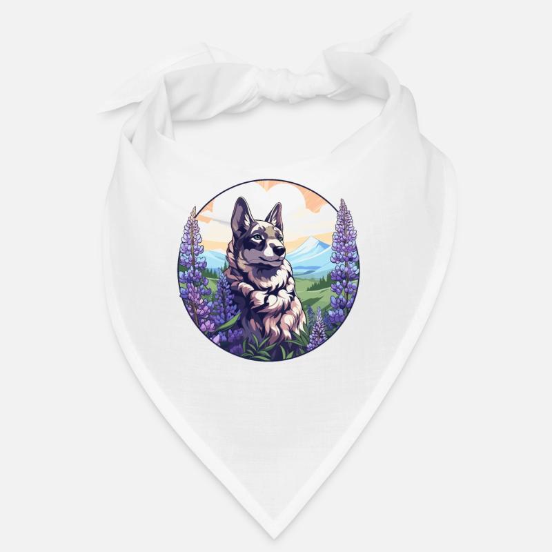 Texas Bluebonnet with Floral Spring Texas Bandana