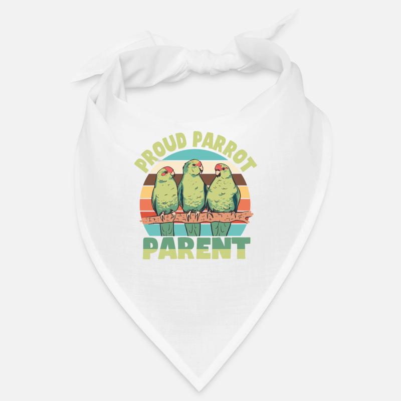 Perruche Perroquet Perroquet Propriétaire Bandana