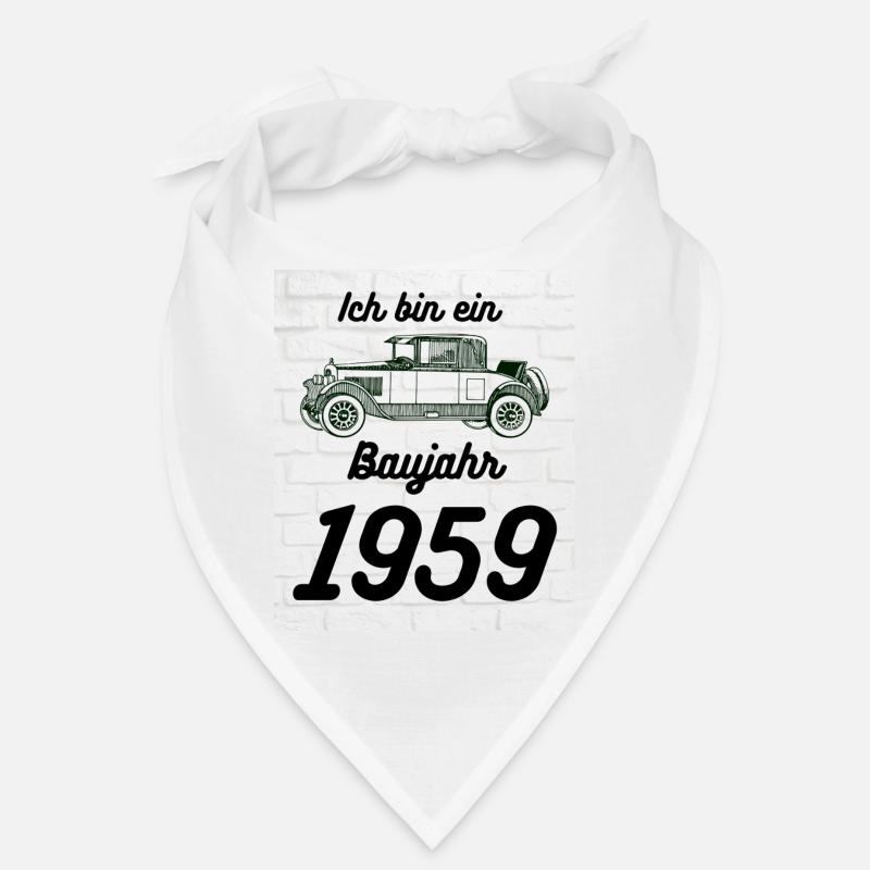 Oldtimer 1959 - Bandana - Weiß