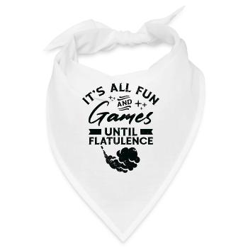 Furz Farting Crop Duster Dad Humor - Bandana - Weiß - Vorne