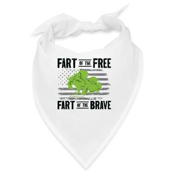 Furz Farting Crop Duster Dad Humor - Bandana - Weiß - Vorne