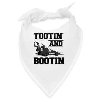 Furz Farting Crop Duster Dad Humor - Bandana - Weiß - Vorne