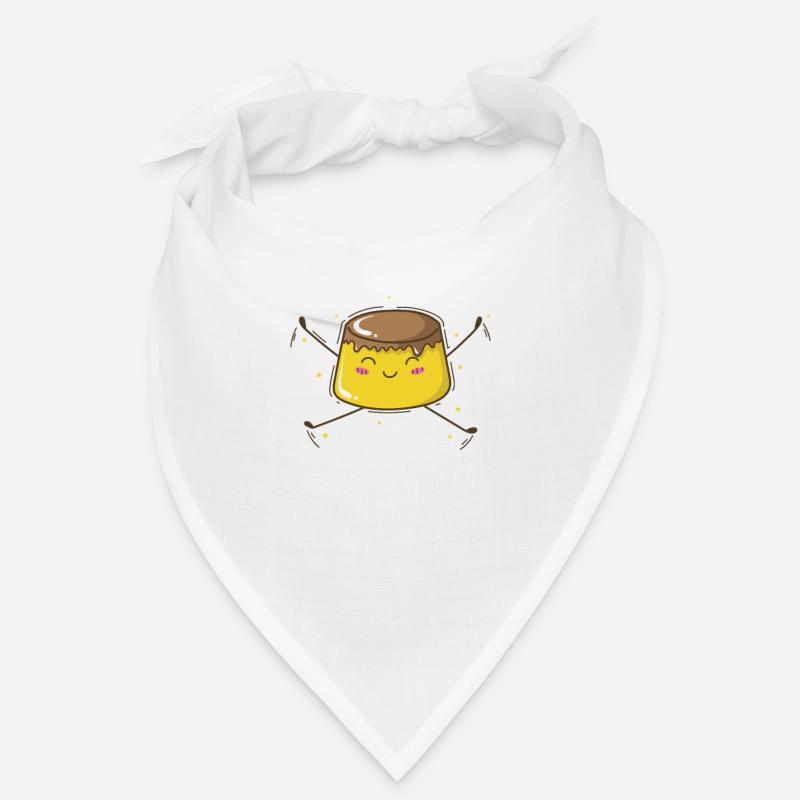süßer Pudding Vanille Essen Bandana
