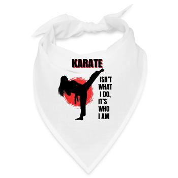 Karate Kampfkunst Karate-ka Erhebendes Messa Geschenk - Bandana - Weiß - Vorne