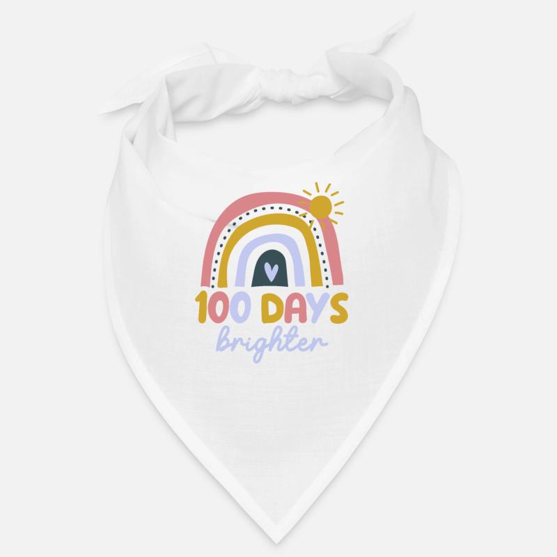 100 Days Brighter Teacher Student Bandana