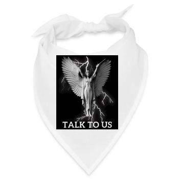 Engel Blitz Talk to us - Bandana - Weiß - Vorne
