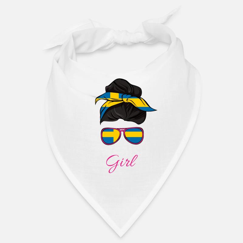 Schwedisches Mädchen - Bandana - Weiß