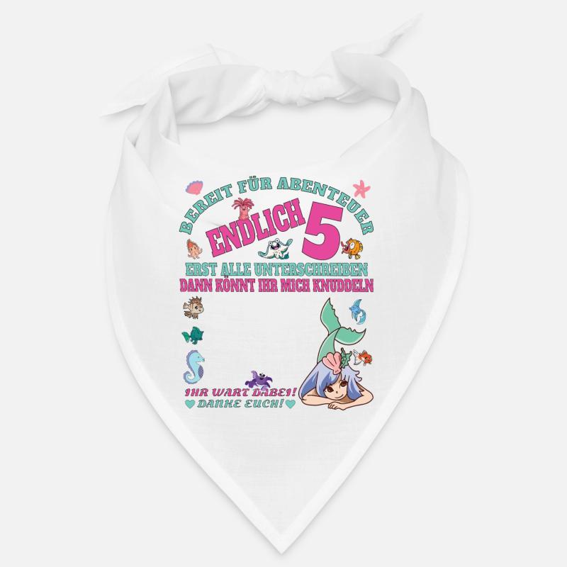 5. Geburtstag Mädchen & Junge Gästebuch Bandana