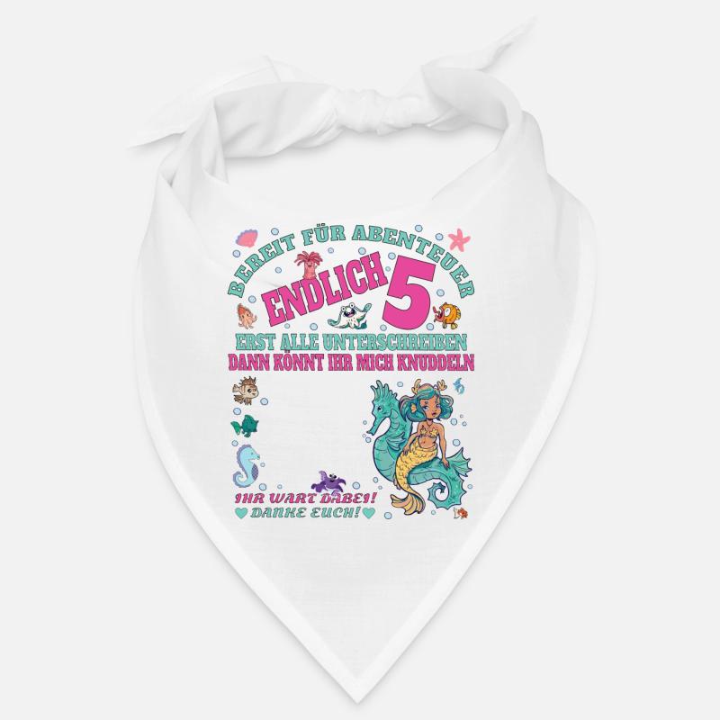 5. Geburtstag Mädchen & Junge Gästebuch Bandana