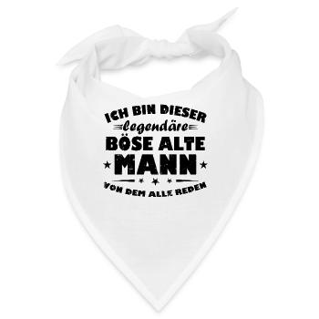 Legendäre alte Mann Männer - Bandana - Weiß - Vorne