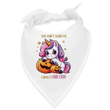 Halloween-Einhorn, ich habe ein Einhorn - Bandana - Weiß - Vorne