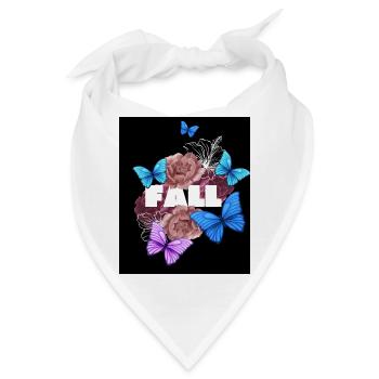 Fall Herbst Designer T-shirt - Bandana - Weiß - Vorne