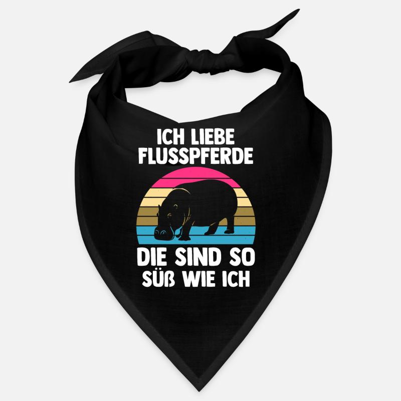 Nilpferd Flusspferd Bandana