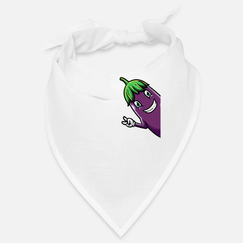 Eggplant Side Fruit Vegetables Vegetarian Bandana