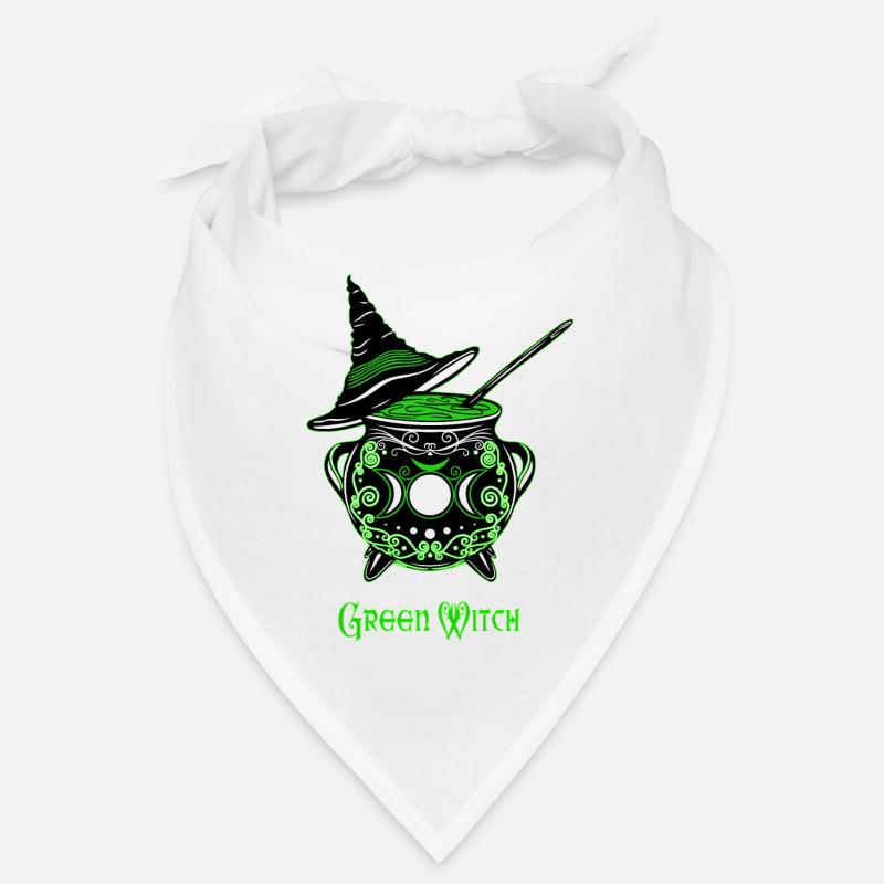 Chaudron Sorcière Chaudron Sorcière Verte Bandana
